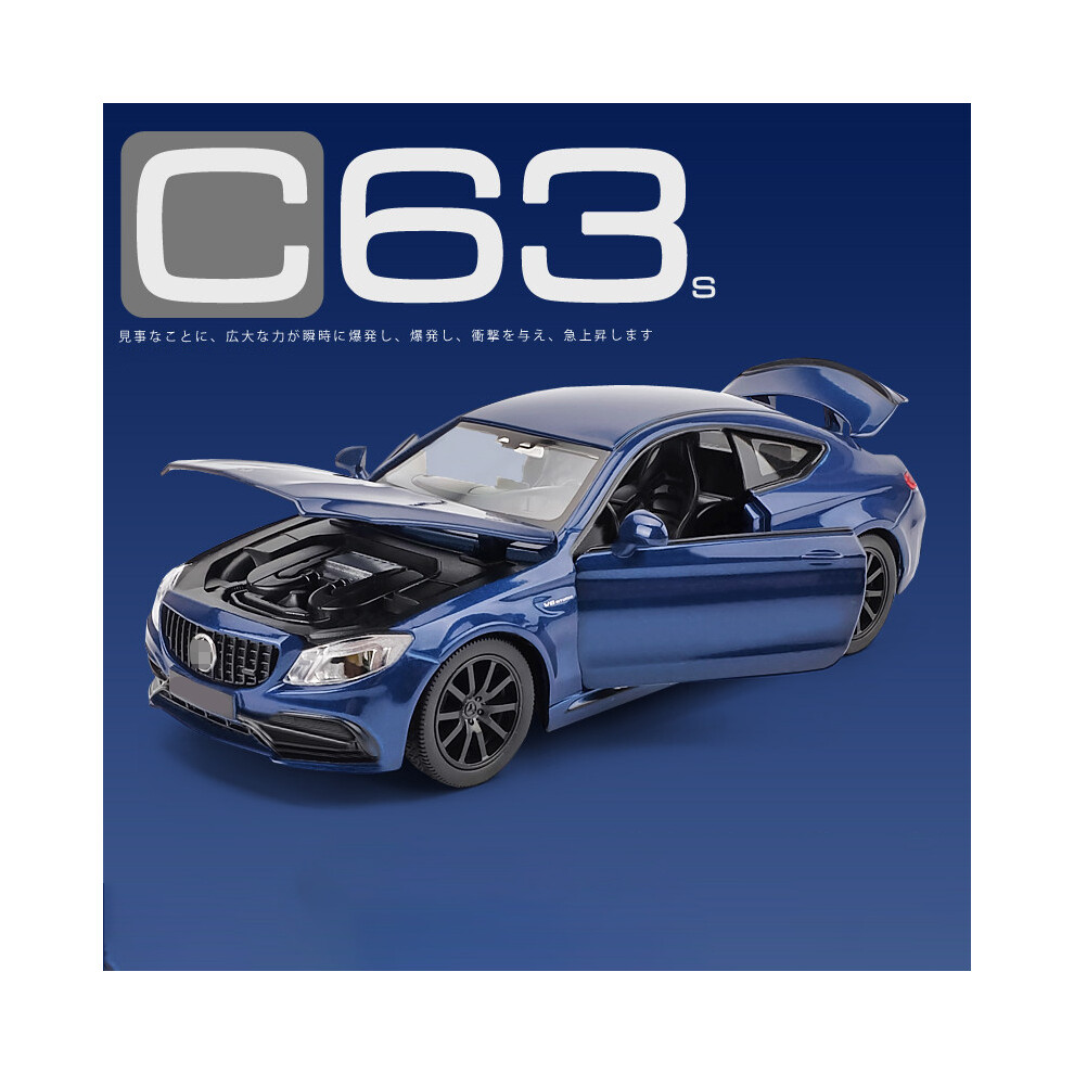 (1 32 Blue) 1:32 C63S Coupe Alloy Car Model Diecast Metal Toy Vehicles Car Model Collection Simulation Sound and-image-OPC-PG8W8XS-NEW