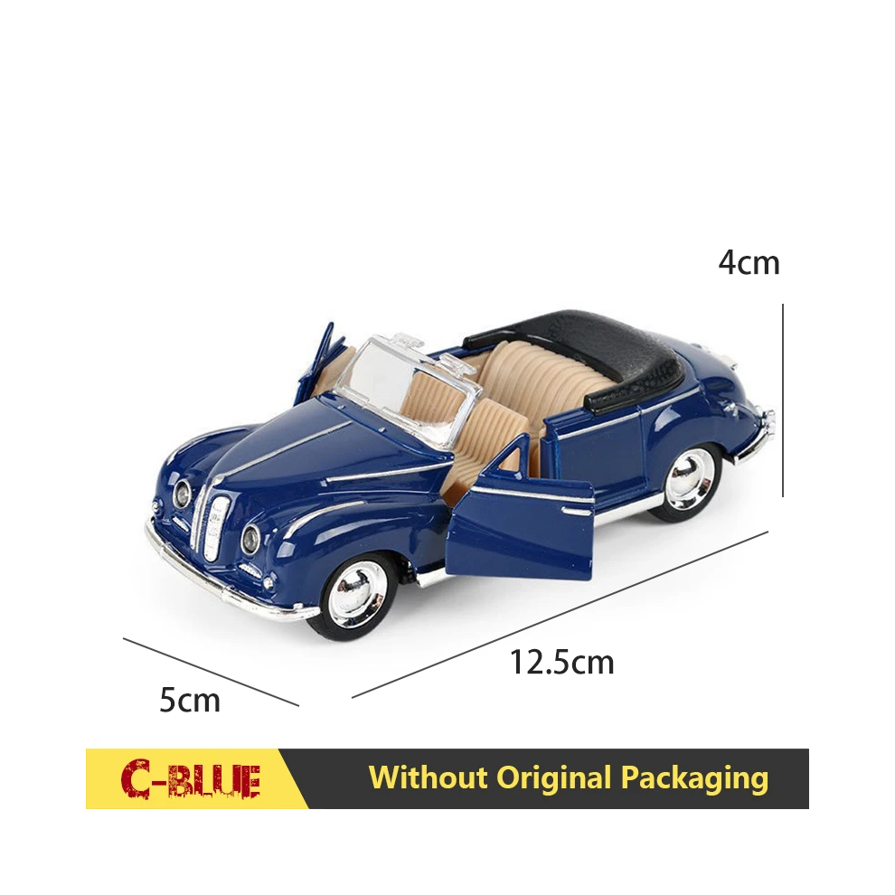 ((BM)C.Blue) 1:32 Alloy Diecast Mustang GT Classic Vintage Car Model Pull Back Car Miniature Vehicle Replica For-image-OPC-PG8W92Q-NEW