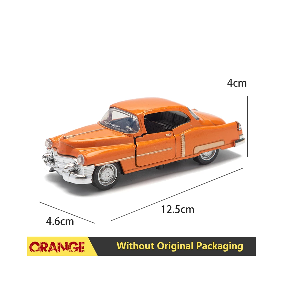 Maxpower ((Kd)Orange) 1:32 Alloy Diecast Mustang Gt Classic Vintage Car Model Pull Back Car Miniature Vehicle Replica For