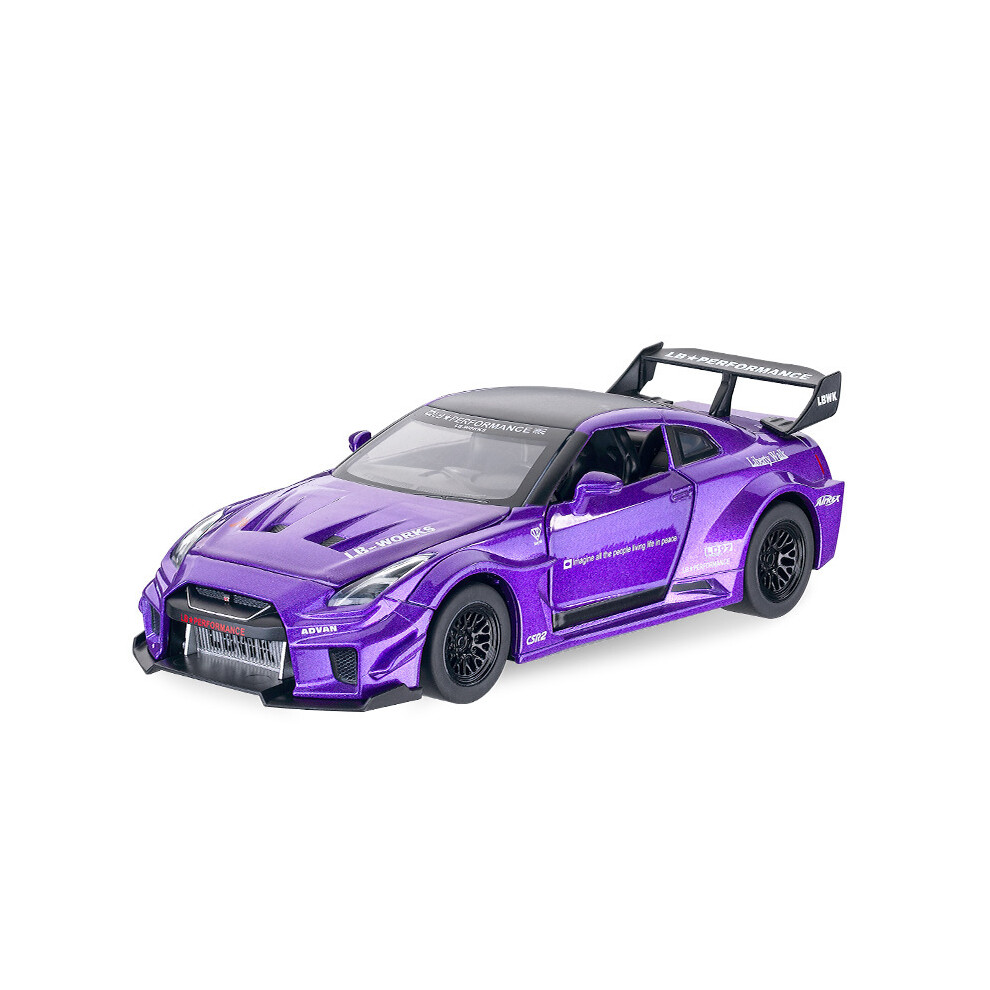 Maxpower (Purple) 1:32 Nissan Gtr Gt-R R35 R34 Supercar Alloy Car Model Diecasts & Toy Vehicles Toy Cars Kid Toys For