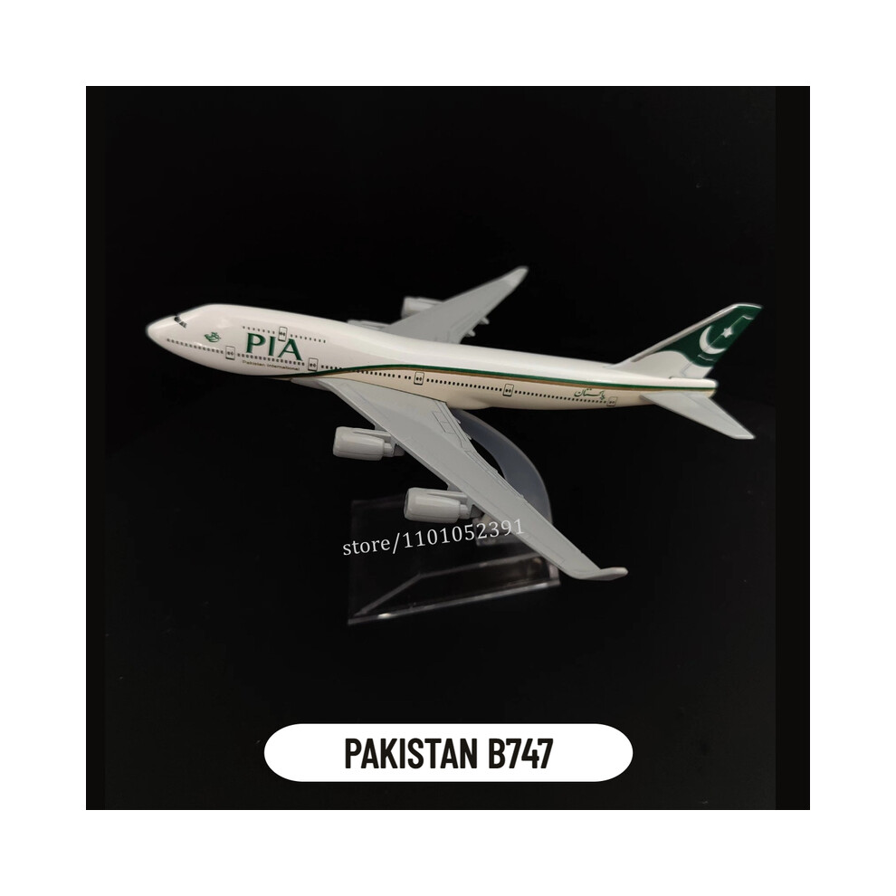 Maxpower (89.Pakistan B747) Scale 1:400 Metal Aircraft Model, Qantas A380 Airplane Diecast Plane Aeroplane Home Office Decor Mini