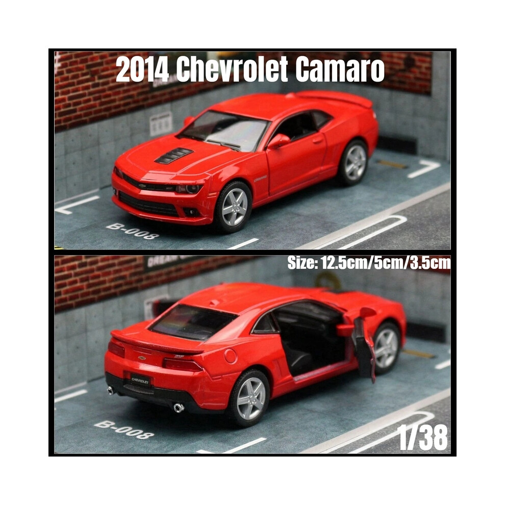 (2014 Camaro) 1/36 Chevrolet Camaro Super Sport Toy Car Model 5'' 1:36 RMZ CiTY Diecast Miniature Vehicle Pull Back-image-OPC-PG8W9J7-NEW