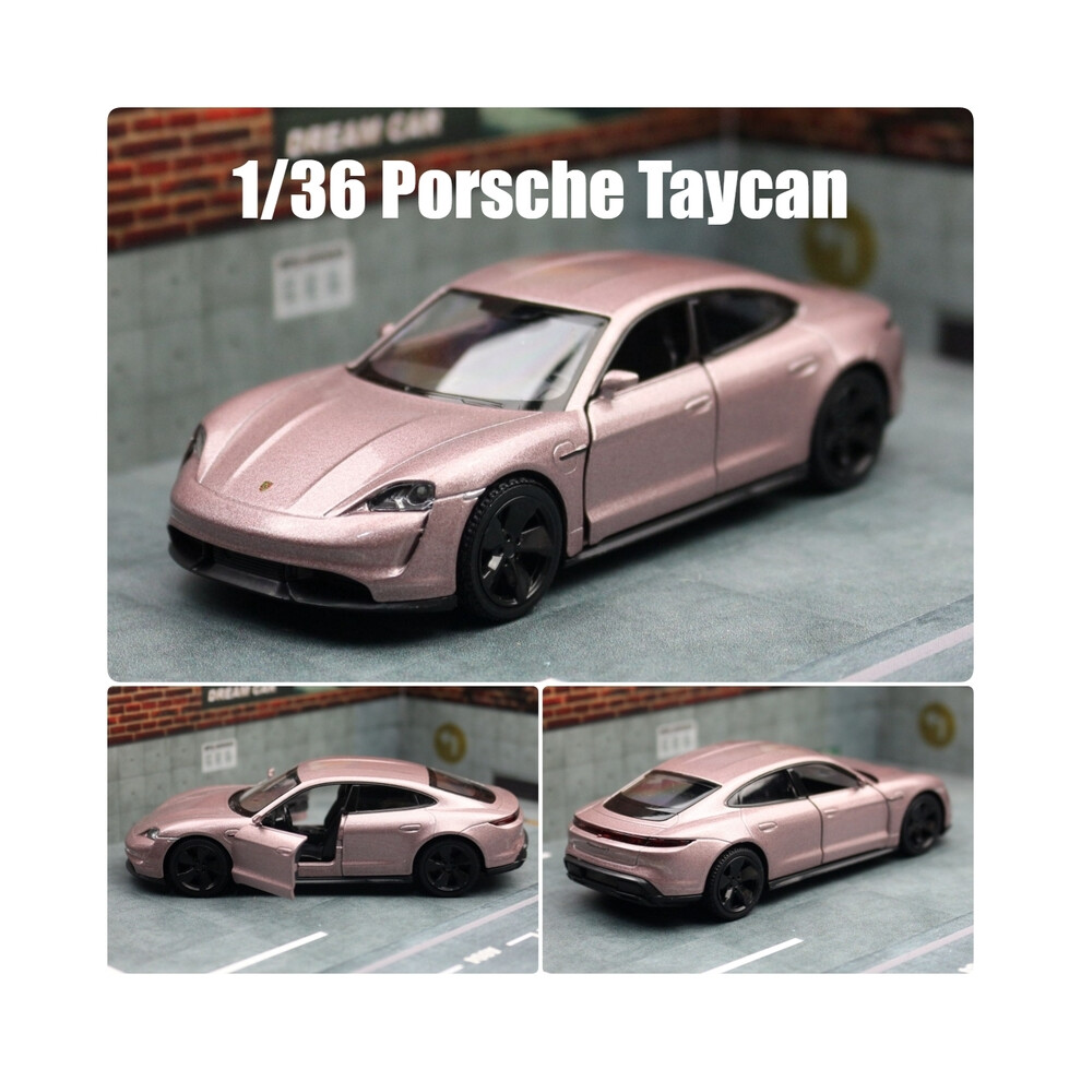 (Coffee) 1/36 Porsche Taycan Toy Car Model For Children RMZ CiTY Diecast Super Sport Miniature Pull Back Collection-image-OPC-PG8W9KB-NEW