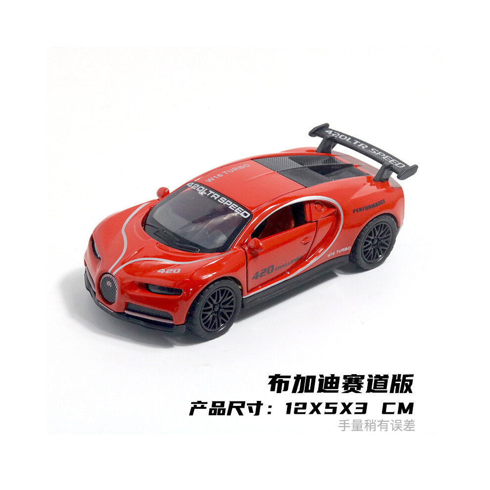Maxpower (Bugatti ) 1:36 Diecast Alloy Car Model Children's Toy Car Open The Door Decoration Cool Racing Car Boy Toys Gift Red