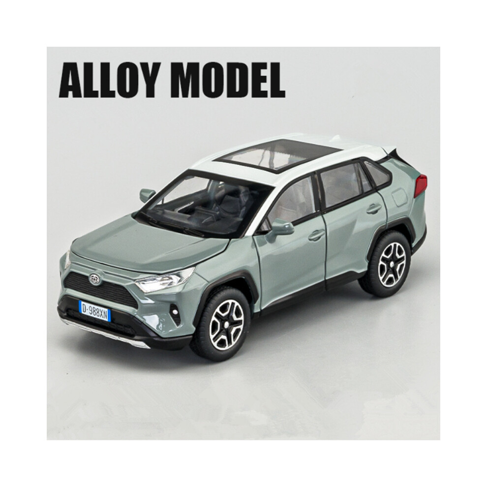 Maxpower () 1:32 Toyotas Rav4 Suv Alloy Scale Car Model Diecast Metal Miniature Toy Vehicles Sound＆ Collectibles Gray/Light