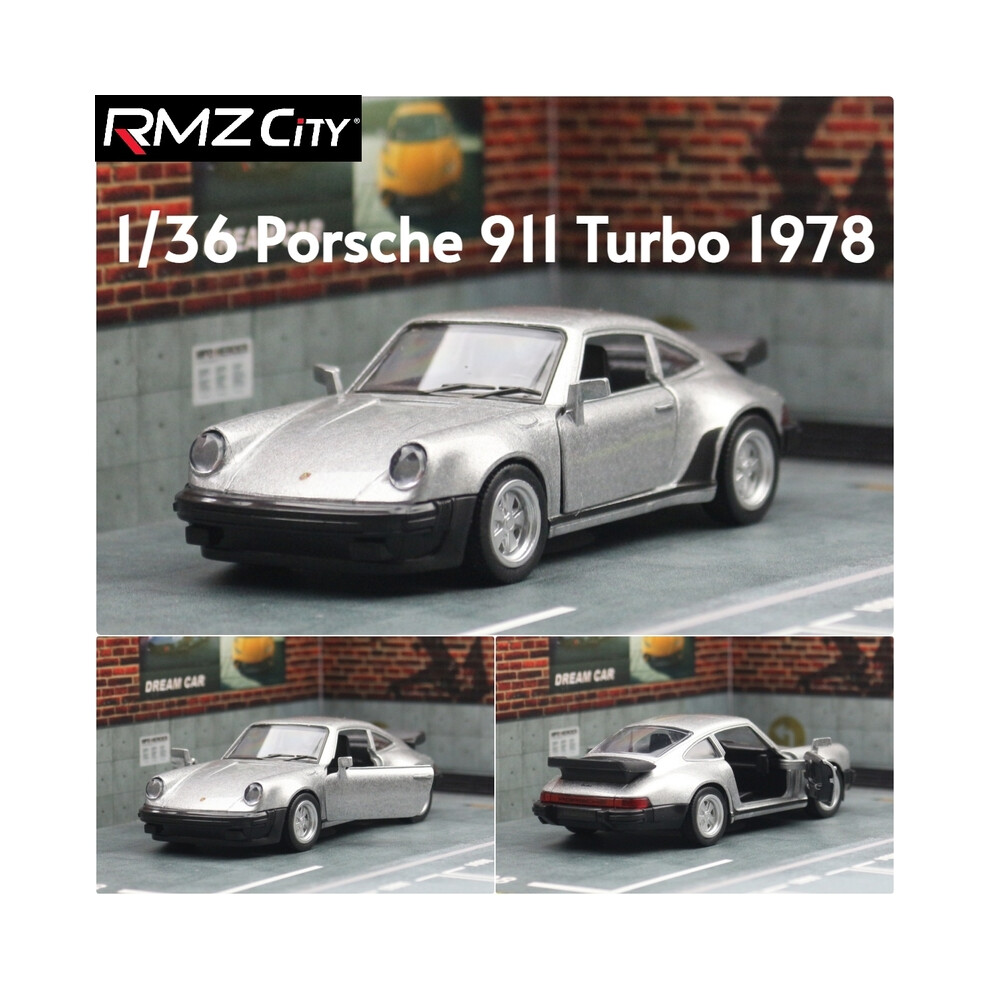(Silver) 1/36 Porsche 911 Toy Car Model RMZ CiTY Miniature Racing Free Wheels Pull Back Diecast Metal Collection-image-OPC-PG8W9PT-NEW