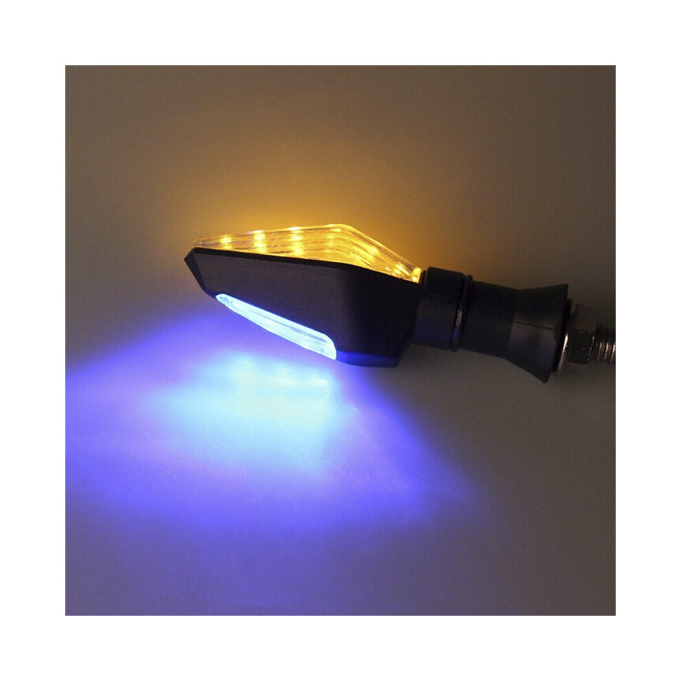Maxpower (1Pc) 1Pc Motorcycle Led Turn Signal Lights Flashing Blinker Turn Signal Lamp 12V Moto Indicator Lamp Car Accessories Amber/Light