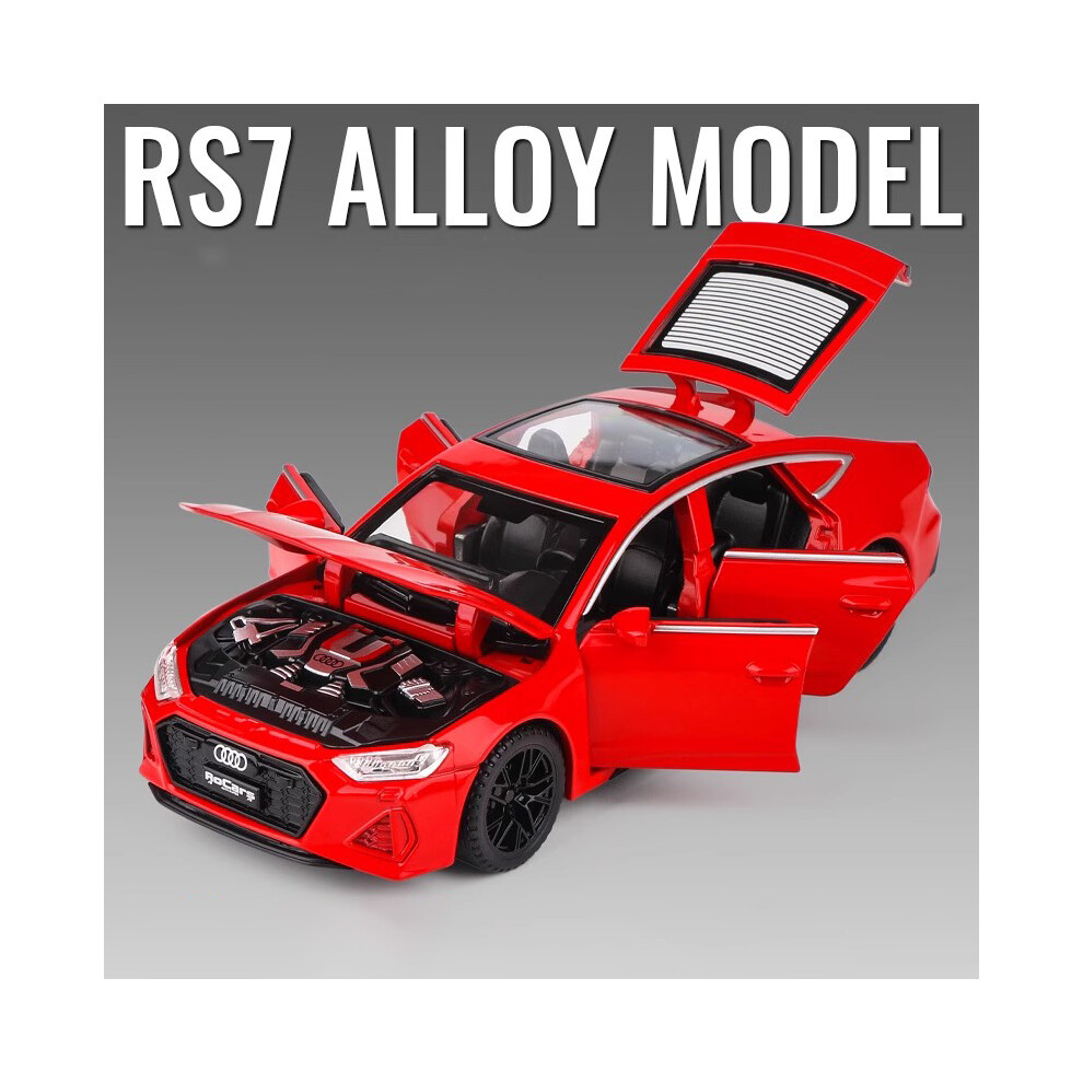 Maxpower (Red) 1:32 Audi Rs7 Sportback Alloy Model Car Toy Diecasts Metal Casting Sound And Light Car Toys For Children