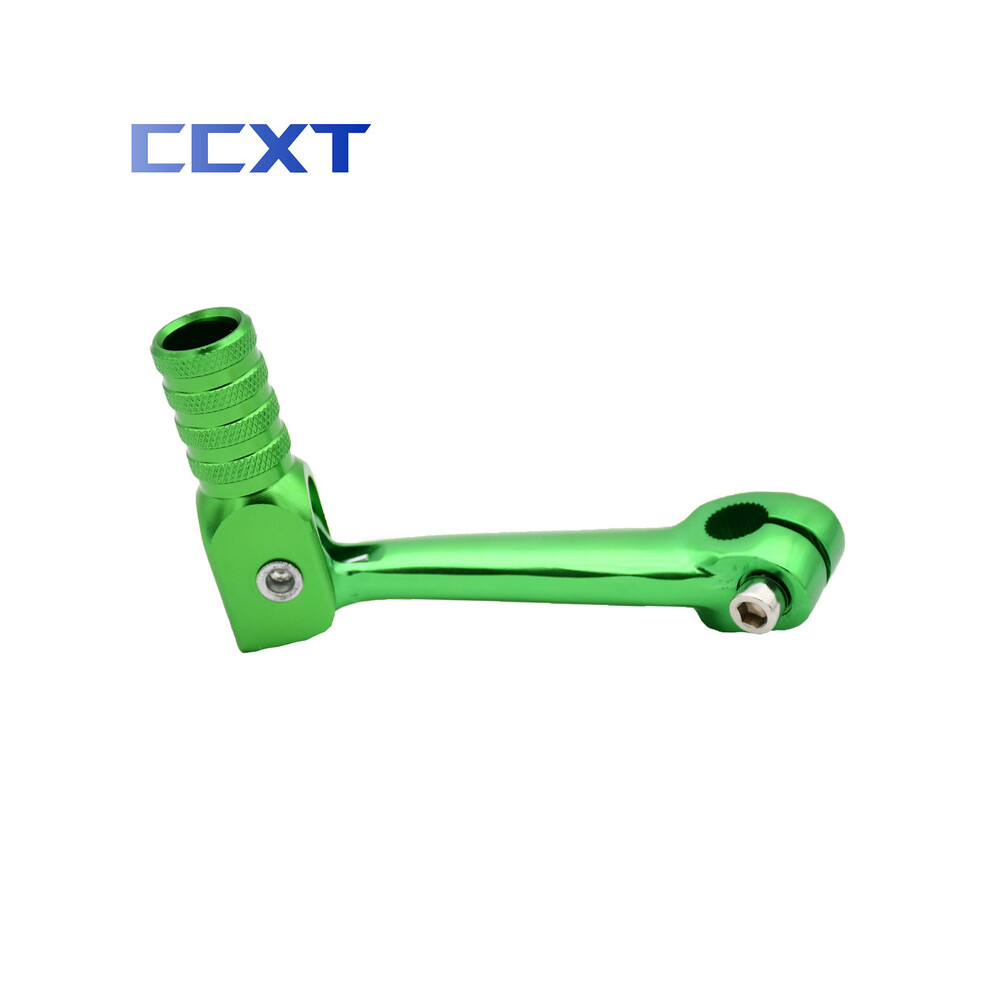 (Green) Motorcycle Cnc Folding Aluminum Gear Shift Lever For Kayo T2 T4 T4l Atv Dirt Bike 110Cc 125Cc 150Cc 200Cc 250Cc Universal Green 9190758847062