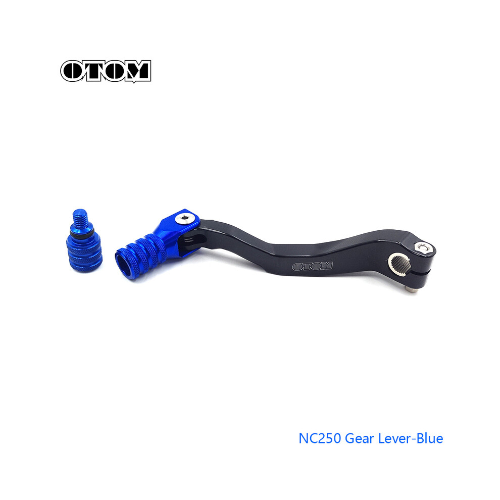 (NC250 Blue) OTOM Folding Aluminum Gear Shift Lever Configure Extended Pedals For ZONGSHEN NC250 NC450 Kayo BOSUER MOTOLAND AVANTIS ENDURO-image-OPC-PG8WB6Q-NEW