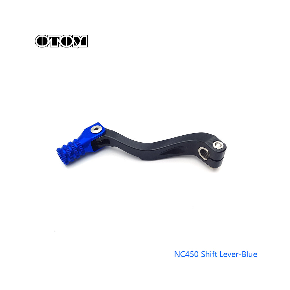 Maxpower (Nc450 Blue) Otom Folding Aluminum Gear Shift Lever Configure Extended Pedals For Zongshen Nc250 Nc450 Kayo Bosuer Motoland Avantis Enduro