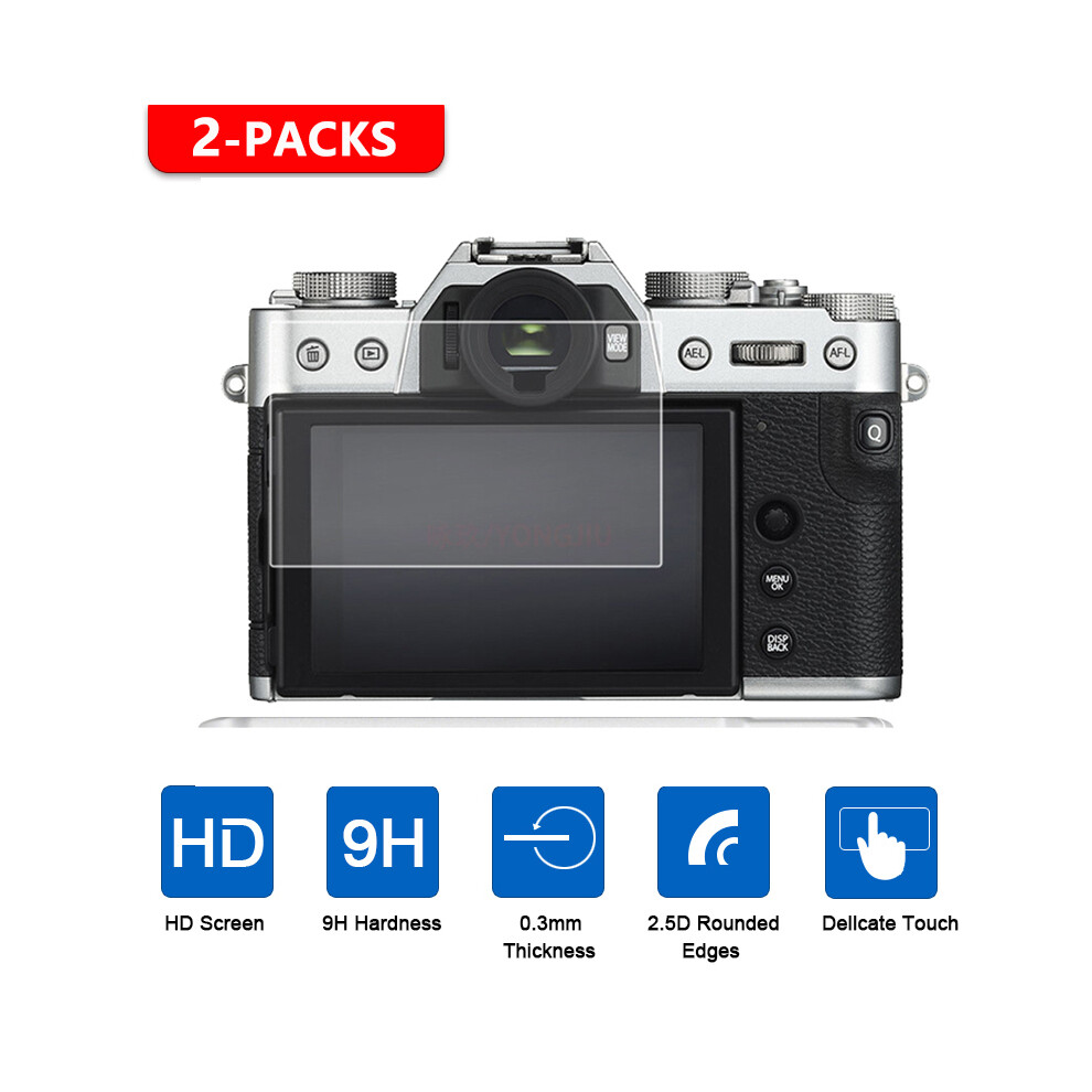 (X-E3 A1 A2) 2PCS Tempered Glass For Fujifilm X-T5 XT5 Screen Protector