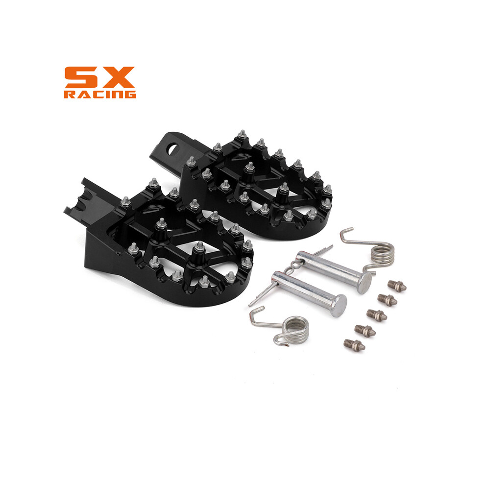 Maxpower (Black) Motorcycle Aluminum Foot Pegs Footpeg Pedals Footrest For Honda Crf50 Crf70 Crf110 Xr50 Xr70 Xr110 Most Chinese Pit Dirt Black