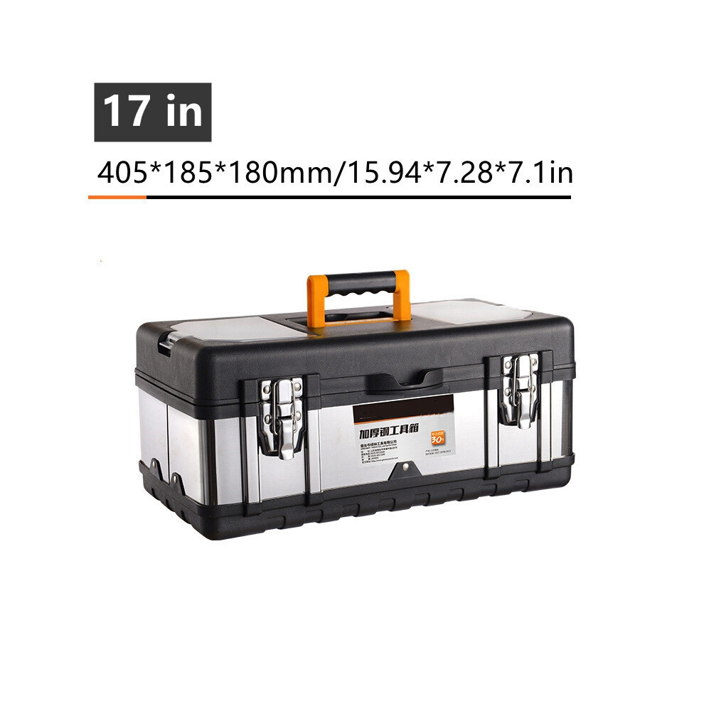 Maxpower (17 Inches) Multiple Specifications Toolbox Double Layer Tools Storage Box With Handle Multifunctional Portable Tool Organizer