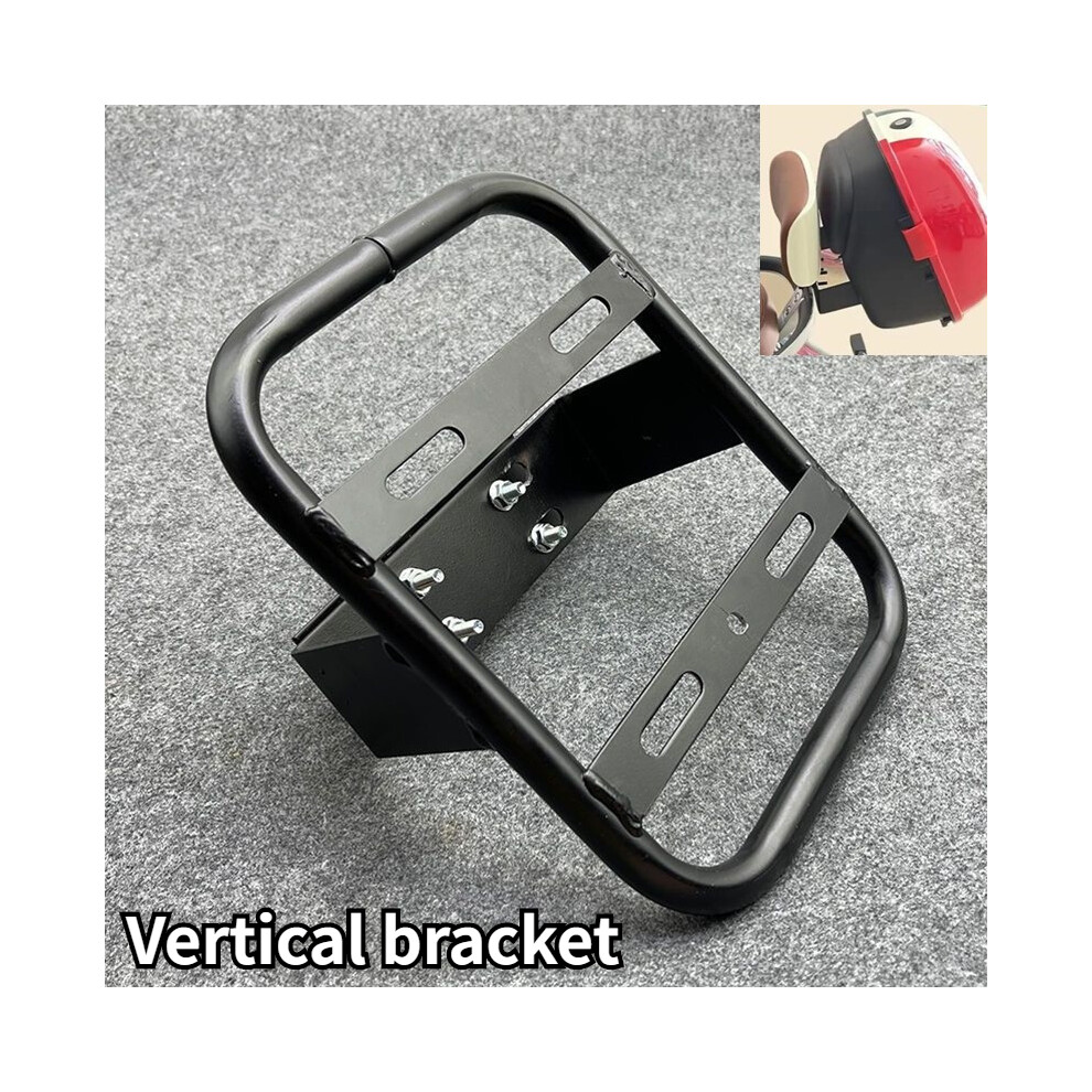 Maxpower (As Picture) Motorcycle Backrest Tailbox Bracket Metal Rear Rack Electric Vehicle Universal Luggage Bracket Shelf Motorcycle Accessories