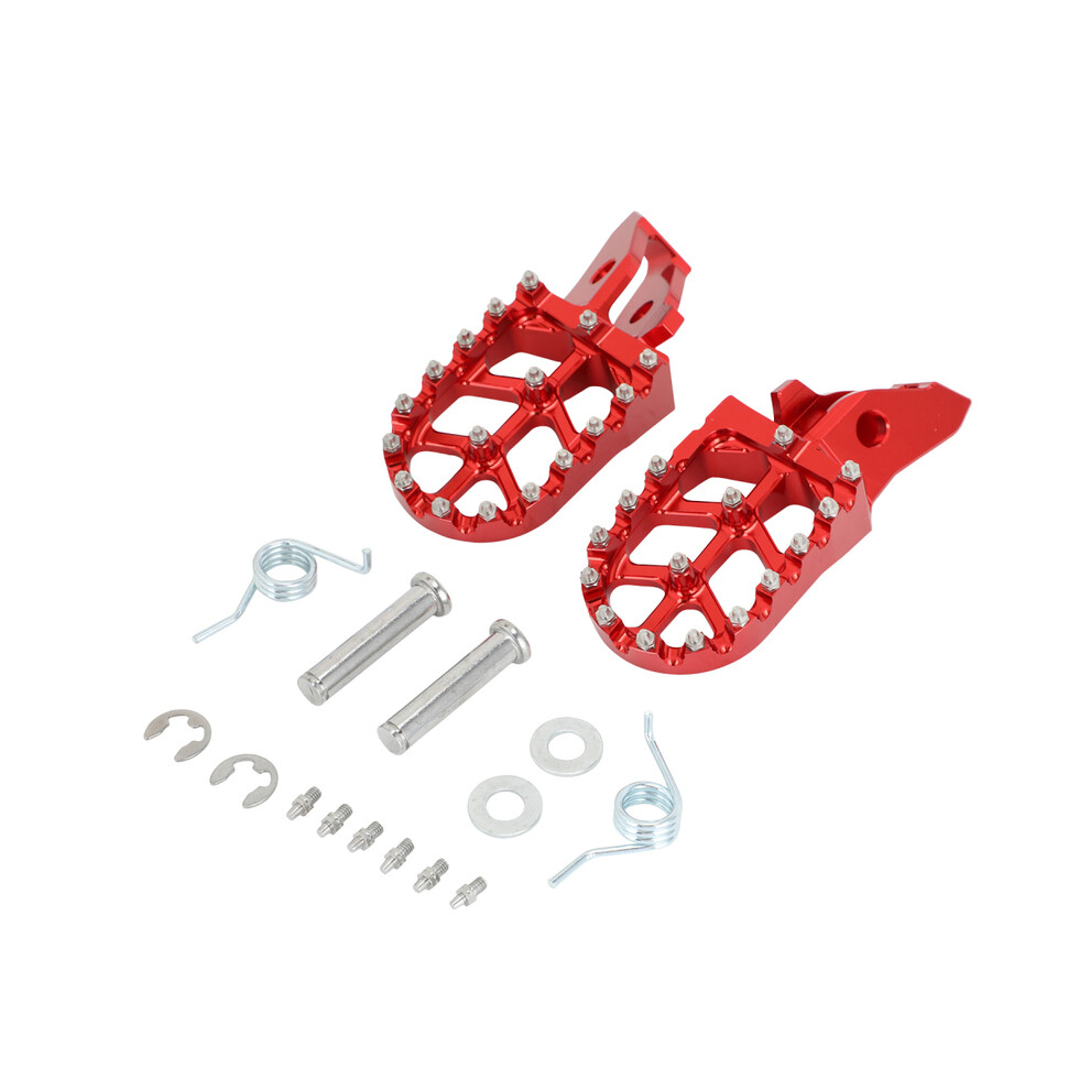 Maxpower (Red) Motorcycle Footpeg Footpedal Footrest Foot Pegs For Sur-Ron Surron Ultrabee Ultra Bee Off-Road Electric Vehicle Dirt Bike Red