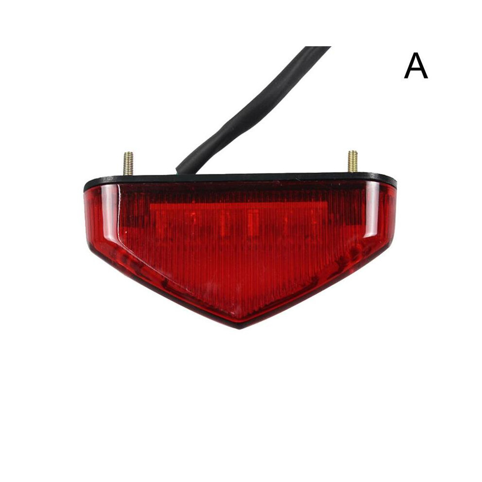 Maxpower () Universal 12V Motorcycle Tail Rear Lamp Tail Motor Brake Stop Lights License Plate Moto Equipments Parts Red/Light
