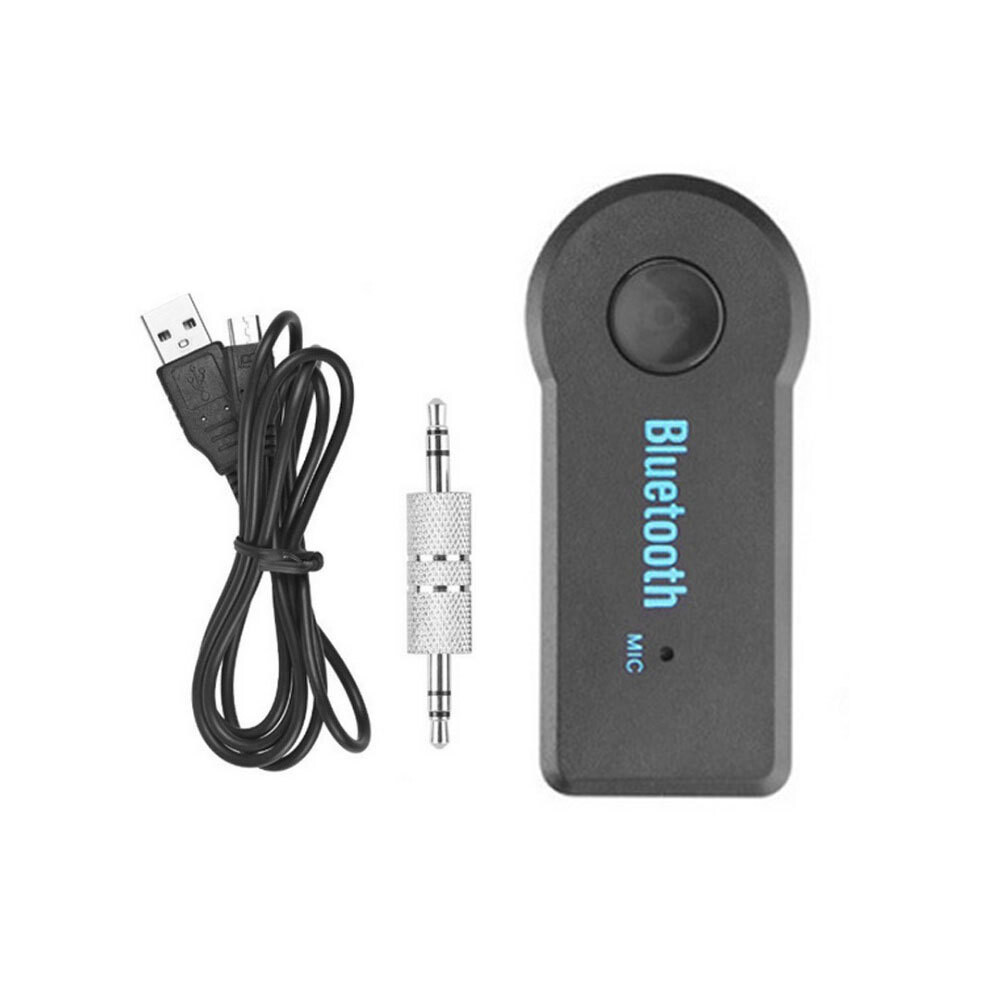 (Black) 2 In 1 Wireless Bluetooth 5.0 Receiver Transmitter Adapter 3.5Mm Jack For Car Music Audio Aux A2dp Headphone Reciever Handsfree Black 9190758823516