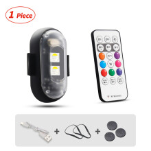 (1pcs) RGB Led Aircraft Strobe lights Motorcycle Lights LED Flash Position Wireless Light Aircraft Airplane Helicopter Warning