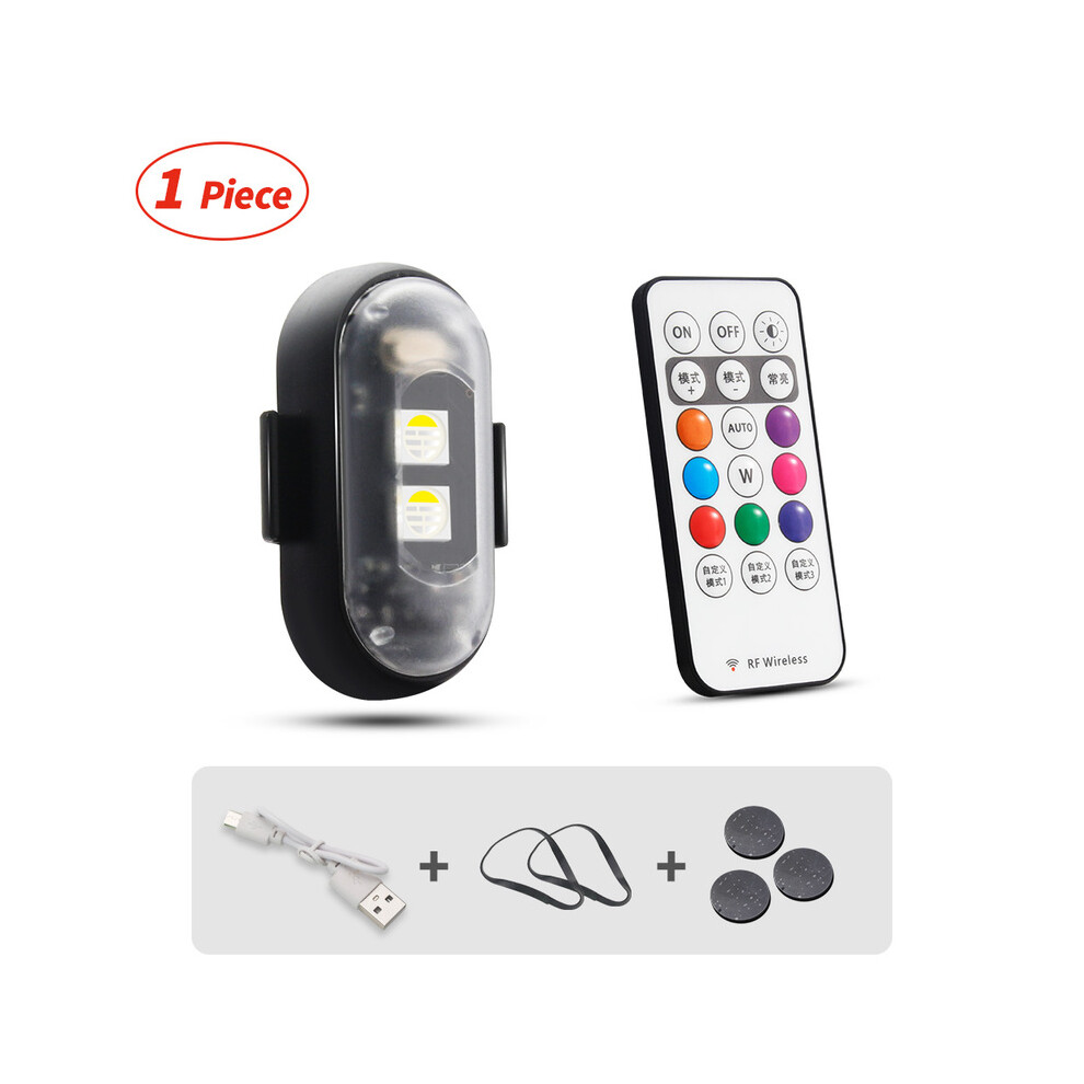 (1Pcs) Rgb Led Aircraft Strobe S Motorcycle S Led Flash Position Wireless Aircraft Airplane Helicopter Warning Light 9190758827538