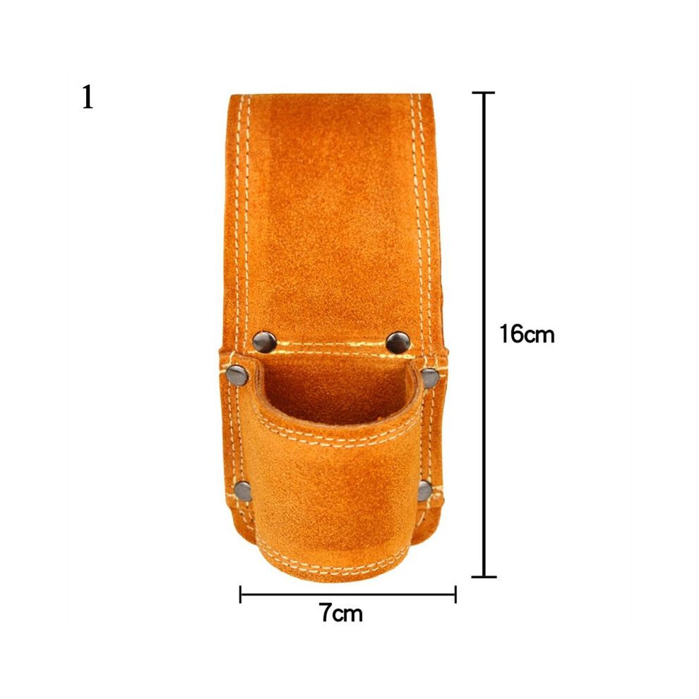 Maxpower (1) Simple Leather Tool Waist Bag Hammer Wrench Kit Holder Storage Bag Multi-Functional Electrician Carpentry Tool Pouch Bag