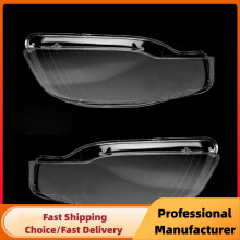(1 Pair) For Audi A4 B7 S4 RS4 2006 2007 2008 Front Headlight Lens Cover 1Pair Transparent Lampshade Clear Headlamp Cover Shell