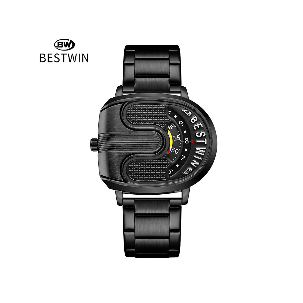 Maxpower (Black Black) Luxury Original Men Watches Sports Golden Quartz Gold Men's Wrist Watches Steel Waterproof Watches For Mens Relogio Masculino Black,Gold