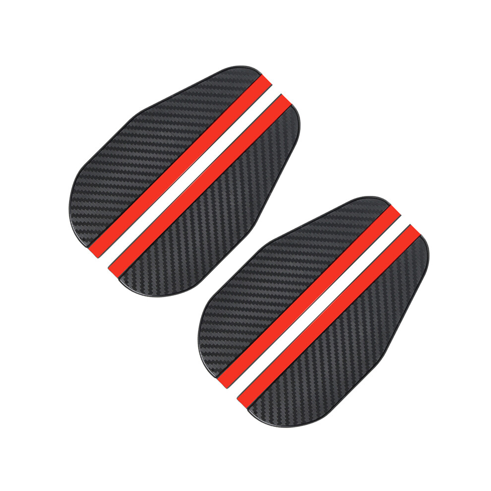 Maxpower (4Pcs Carbon Fiber) Car Rearview Mirror Rain Eyebrow Carbon Fiber Sun Visor Shade Cover Universal Auto Rear View Mirror Rainy Shield Guard