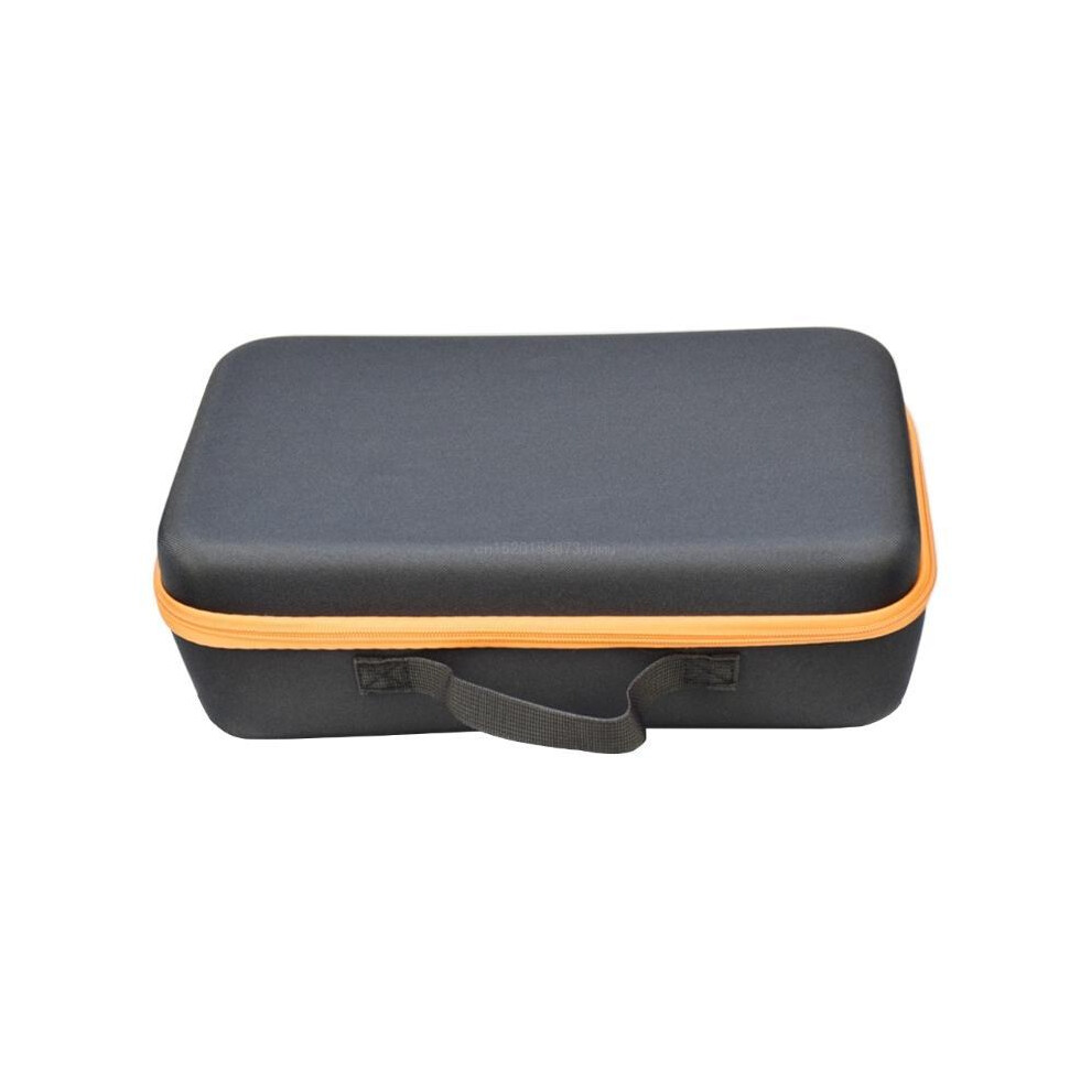 (orange zipper) Sturdy Hard EVA Tool Storage Case Water resistant Zipper Closure Bag Large for Chainsaw Electric Drill Tools Accessaries