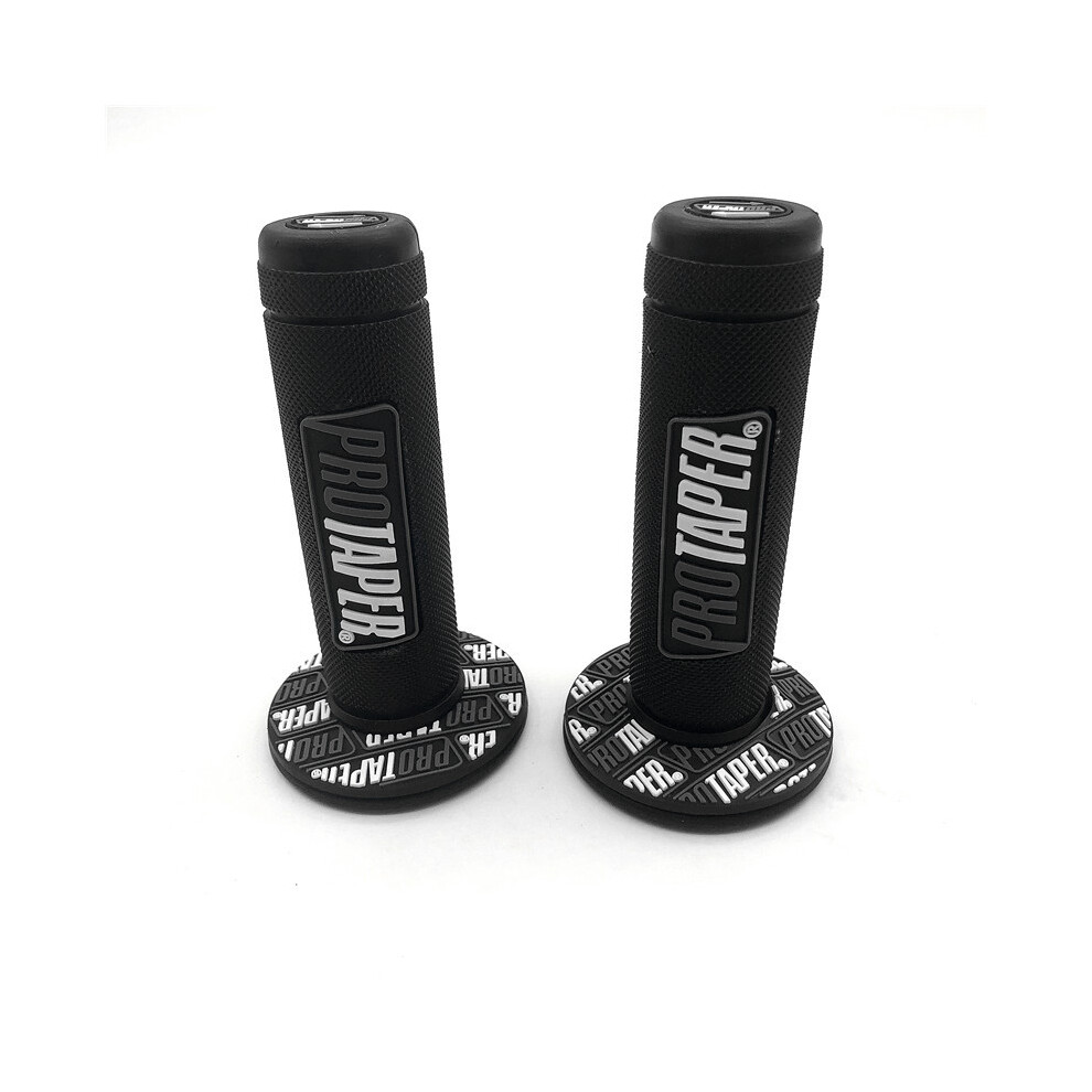 Maxpower (Black) Handle Grip Pro Taper Motorcycle High Quality Protaper Dirt Pit Bike Motocross 7/8" Handlebar Rubber Gel Hand Grips Brake Black