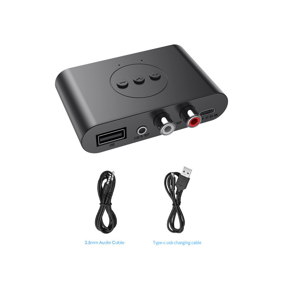 (Without Rca) Wireless Audio Receiver Bluetooth 5.2 Nfc Audio Adapter U Disk Rca 3.5Mm Aux Jack Stereo Music Receiver Car Speaker Amplifier 9190758820201