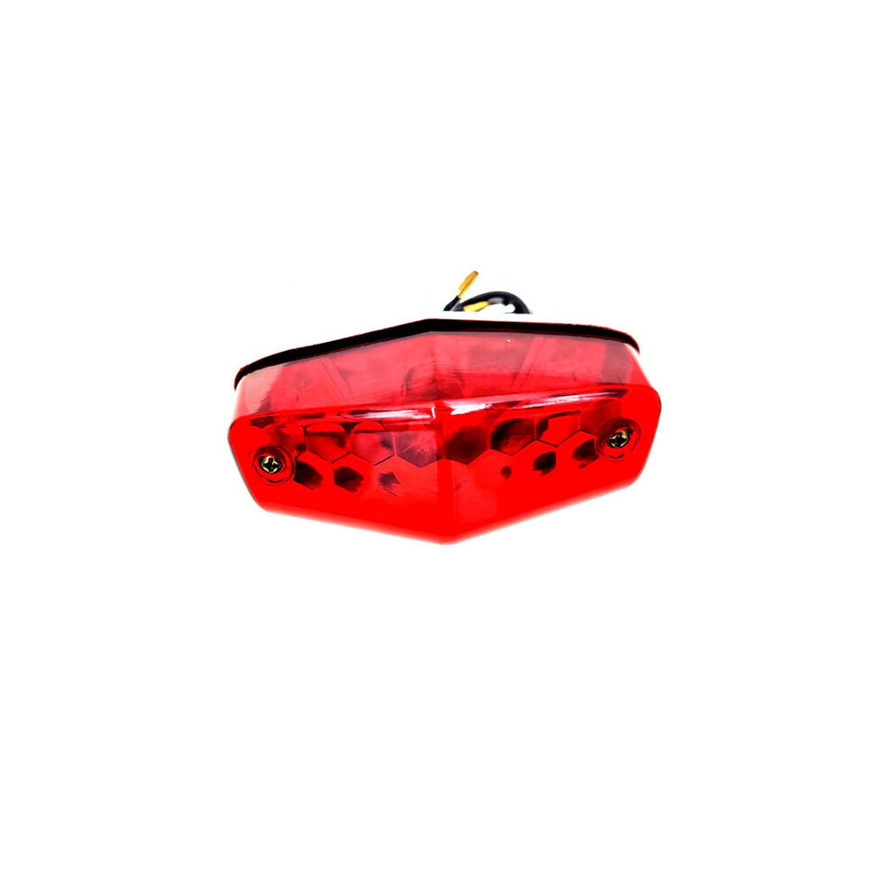 Maxpower () 12V Cafe Racer Motorcycle Tail Brake Rear Lamp For Lucas Replica 525 Triumph Bsa Tail For Harley Chopper Stop Red/Light