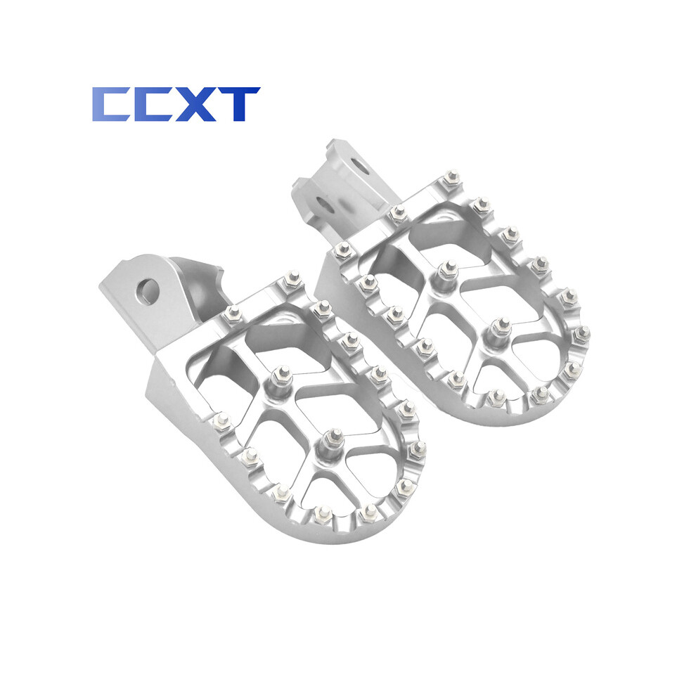 Maxpower () Electric Bike Cnc Foot Pegs Rest Footpegs Foot Pegs Bracket For Sur-Ron Sur Ron Surron Bee X & S Electric Motocross Silver/Light