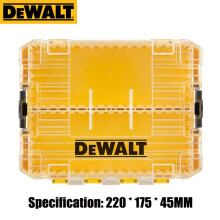 (Yellow Large) DEWALT Original TSTAK Yellow Tool Accessories Storage Box Drill Bit Support Containment Mini Tough Case