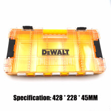 (Yellow Extra Large) DEWALT Original TSTAK Yellow Tool Accessories Storage Box Drill Bit Support Containment Mini Tough Case