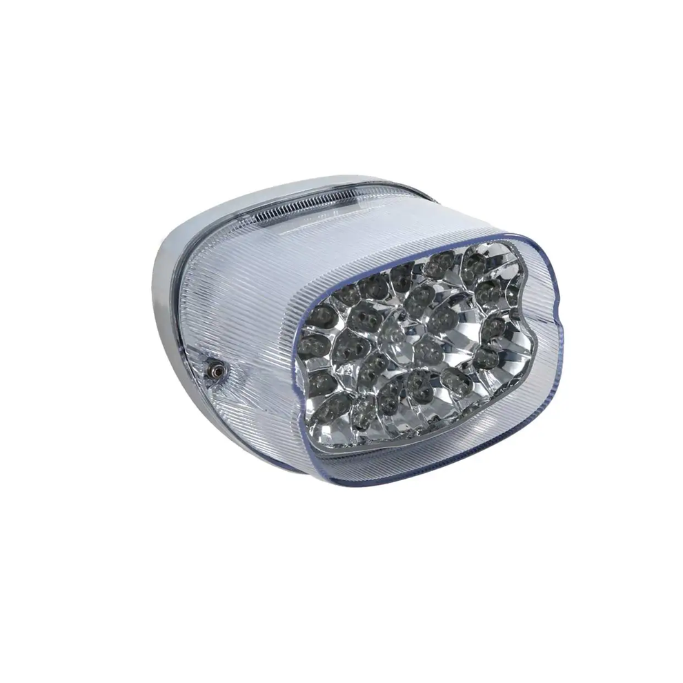 Maxpower (Clear) Motorcycle Led Brake Tail Fits For Harley Touring Electra Glide Road Glide Softail Sportster Xl883 Xl48 Dyna Fld Fat Light