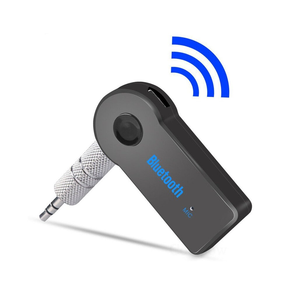 Maxpower (Black) Aux Car Bluetooth Receiver 5.0 Bluetooth Receiver Audio Adapter Audio Conversion Black