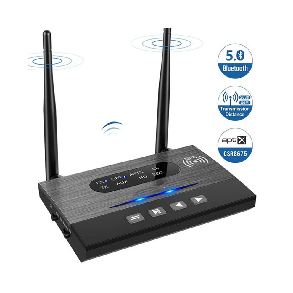 Maxpower (Model Bt-B22) 80M Csr8675 Aptx Low Latency Hd Bluetooth 5.0 Audio Transmitter Receiver Spdif 3.5Mm 3.5 Aux Rca Wireless Adapter For Car