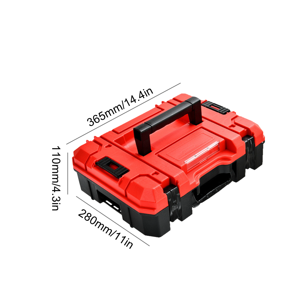 (365x280x110mm) Large Empty Tool Box Set Stackable Piece Box Toolbox For Mechanics Plastic Tool Organizer Suitcase Tools Storage Box
