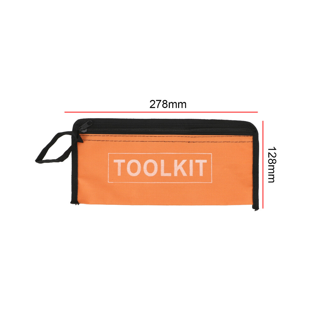 (large yellow) High Quality Zipper Canvas Oxford Small Tool Bag Hardware Toolkits Waterproof Organizer Storage Bags Multi-function Portable