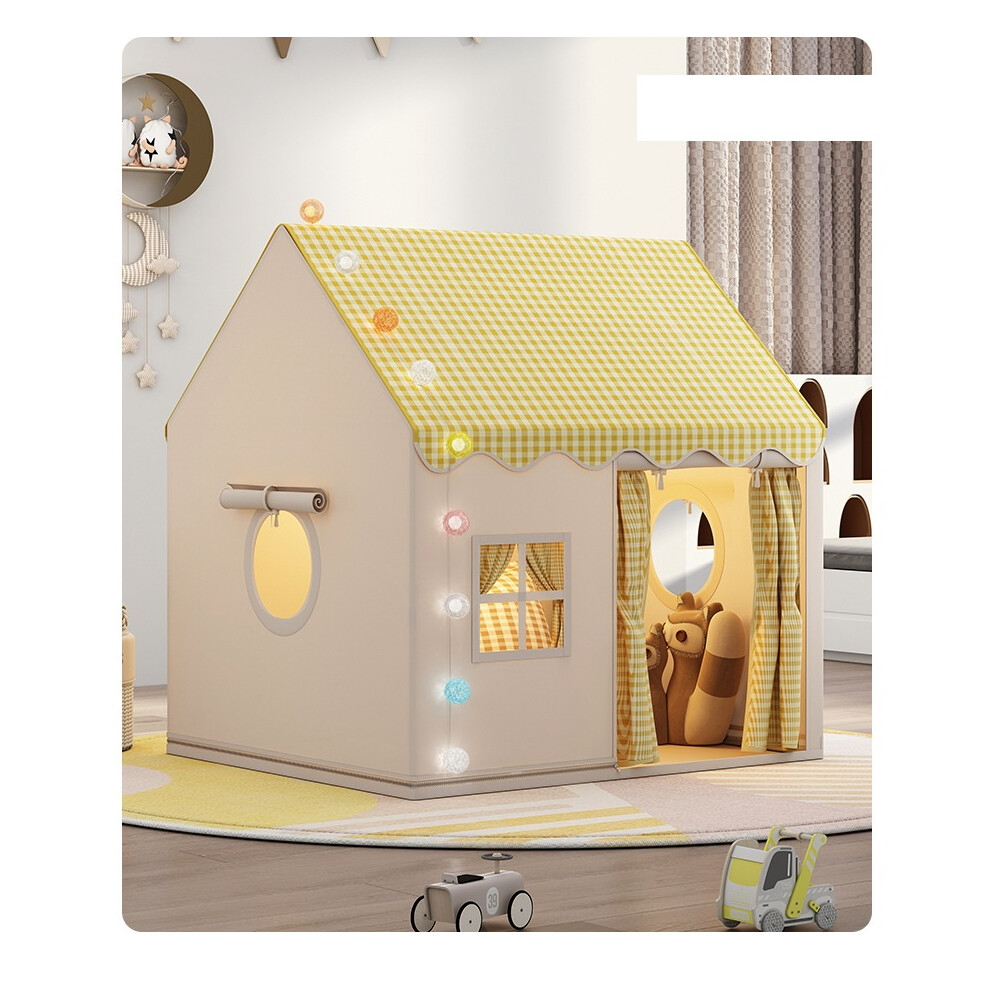 (Yellow) Children's play tent, princess castle folding tent toy Christmas girl gift-image-OPC-PG7ZXMB-NEW