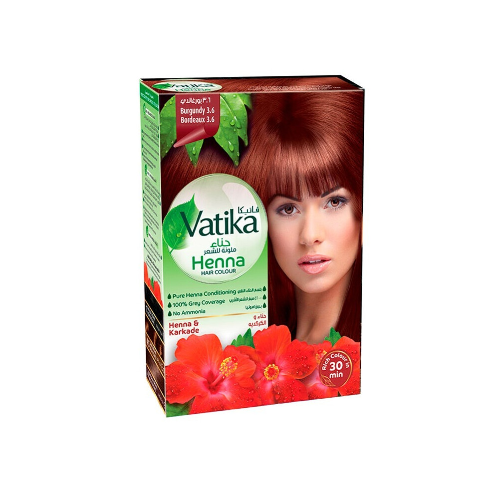 Not,Specified Dabur Naturals Henna | Burgundy Hair Color For Intense Nourishment And Conditioning | Ammonia Free | For Grey Hair 60Grams