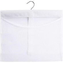 (As show, One size) Hanging Mesh Shower Pockets Colorful Bath Toy Organizer,White