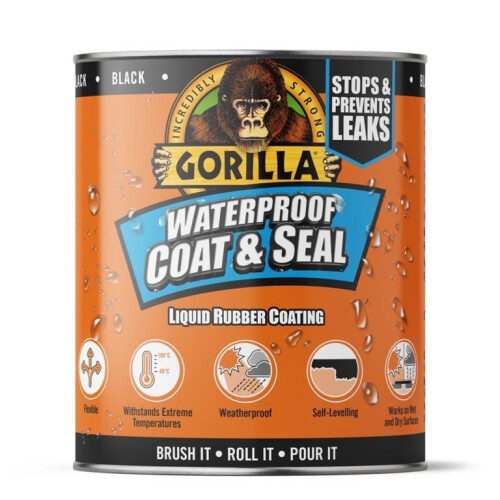 Gorilla Gorilla - Waterproof Coat & Seal 473ml - Black