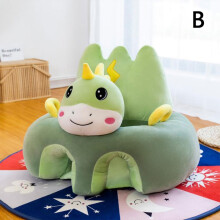 (Style3 dinosaur) New Cute Baby Sofa Support Seat Cover Plush Chair Learn To Sit Comfortable Cartoon Toddler Nest Puff Wash No Stuffing Cradle
