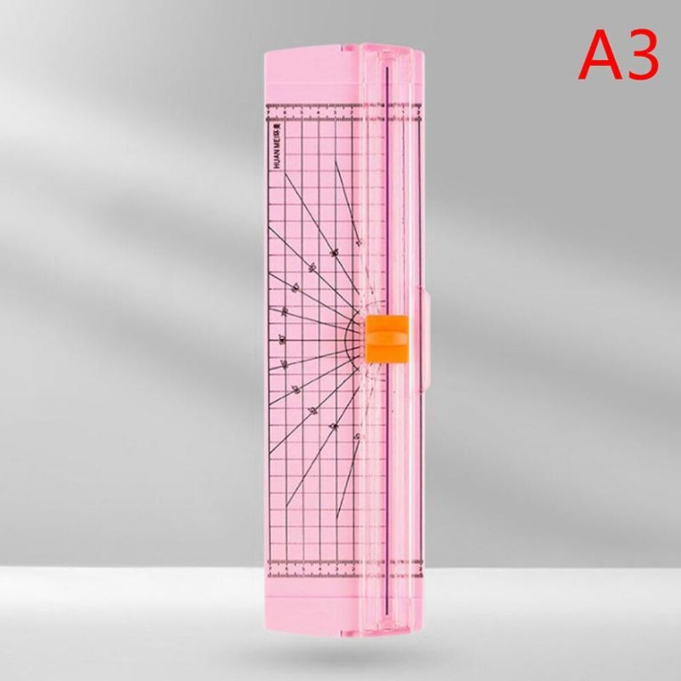 (pink) A4 Paper Cutting Machine Paper Cutter Art Trimmer Crafts Photo Scrapbook Blades