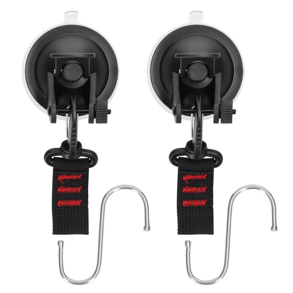 (2pcs) Suction Cup Anchor Heavy Duty Car Mount Luggage Tarps Tents Tie Down Tool Car Canopy Tensioner