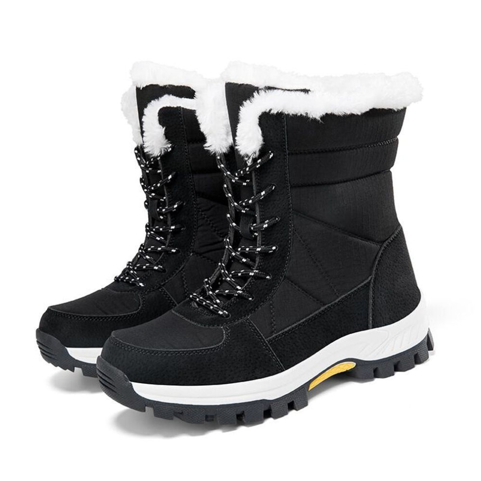 (black, 37) 35-45 Men&apos;s/ Women&apos;s Universal Snow Boots Waterproof High-top Boots, Snow Boots Men&apos;s Shoes And Women&apos;s Shoes Cross-border Large S
