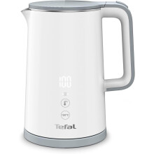 Wasserkocher 1,5 L mit Digitalanzeige, 5 Temperaturstufen 40–100C, 360 Sockel, Wasserstandsanzeige, herausnehmbarer Kalkfilter – Safe-Touch