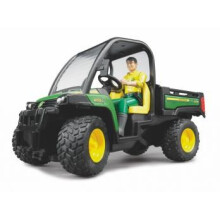 Véhicule tout terrain John Deere Gator XUV855D avec figurine - BRUDER